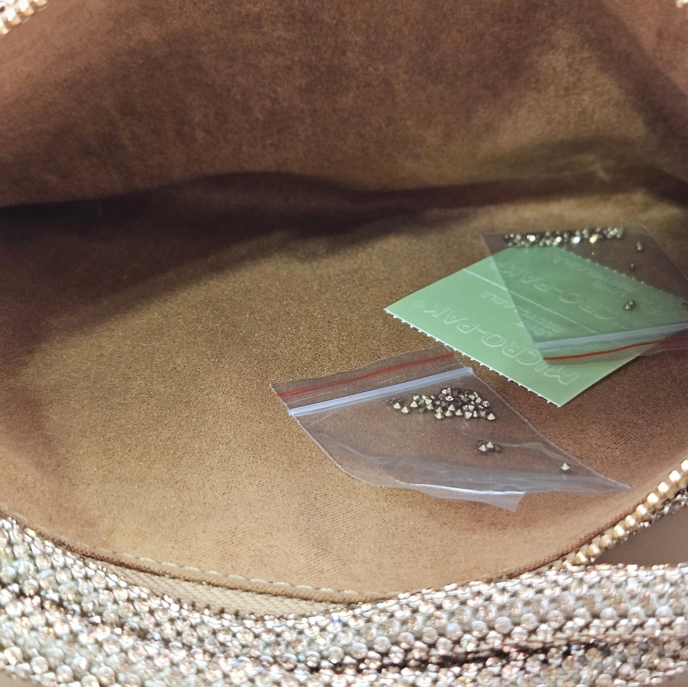LAST ONE! Cult Gaia Purse Champagne Hera Nano Rhinestone Shoulder Bag Wedding - Picture 5 of 9